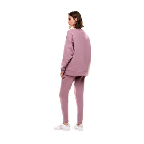 Tuta Donna con felpa girocollo e borchie decorative